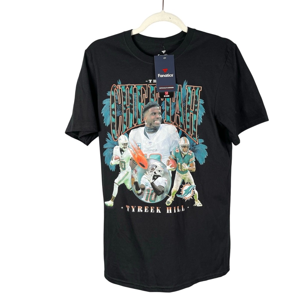 Tyreek Hill Miami Dolphins Fanatics T-shirt Mens‎ Small The Cheetah Graphic